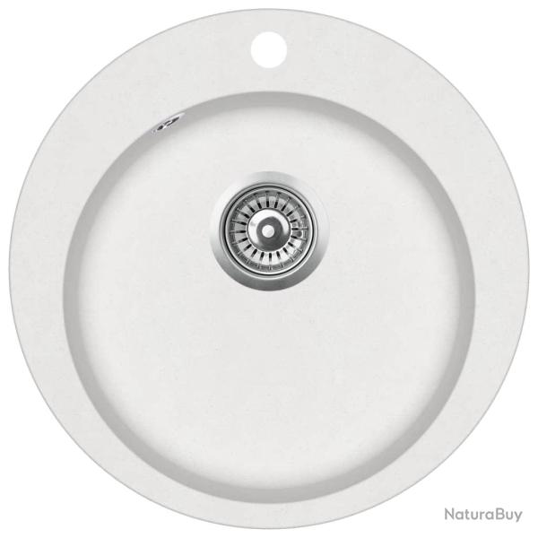 �vier de cuisine granit diam�tre 50,5 cm rond blanc 02_0002350