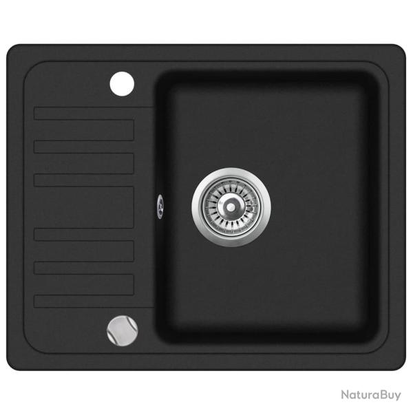 �vier de cuisine en granit bac unique 57,5 x 46 cm noir 02_0002321