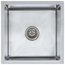 &Eacute;vier de cuisine fait &agrave; la main avec cr&eacute;pine 44 x 44 cm acier inoxydable 02_0002362