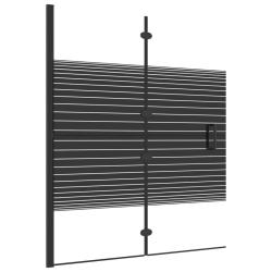 Cabine de douche pliable ESG salle de bain 120 x 140 cm noir 02_0002015