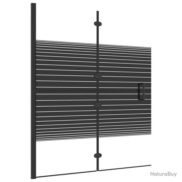 Cabine de douche pliable ESG salle de bain 120 x 140 cm noir 02_0002015