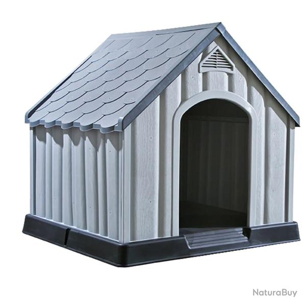 Niche pour chien 92 x 87 x 91 cm plastique gris 02_0001541