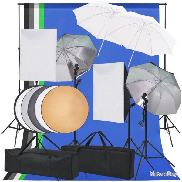 Kit d'�clairage de studio professionnel photo toiles bo�te � lumi�re tr�pied parapluie 02_0001413