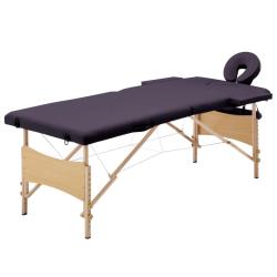 Table de massage pliable 2 zones bois violet 02_0001818