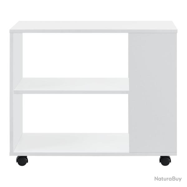 Table basse rectangulaire � roulettes pour salon meuble styl� avec �tag�re de stockage 60 x 70 x 35