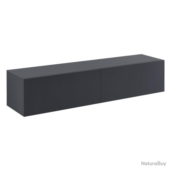 �tag�re murale meuble support tv 140 cm gris fonc� mat 03_0005191