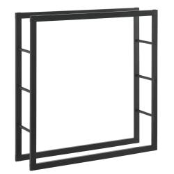 Porte-b&ucirc;ches robuste range-b&ucirc;ches solide support pour bois de chauffage rangement efficace pour int