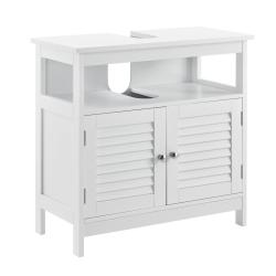 Armoire de salle de bain dessous de lavabo meuble dessous rangement 3 surfaces stockage 60 x 60 x 3