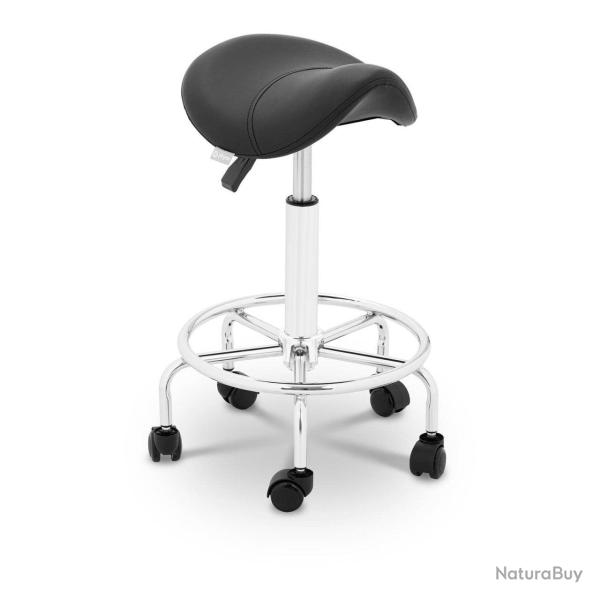 Tabouret chaise si�ge-selle fer chrom� noir 14_0003503