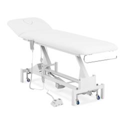 Table de massage professionnel cadre m&eacute;tal rev&ecirc;tement PU blanc 14_0003631