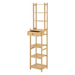 &Eacute;tag&egrave;re de rangement &agrave; 7 niveaux avec tiroir 163 x 33 x 28 cm 03_0006994