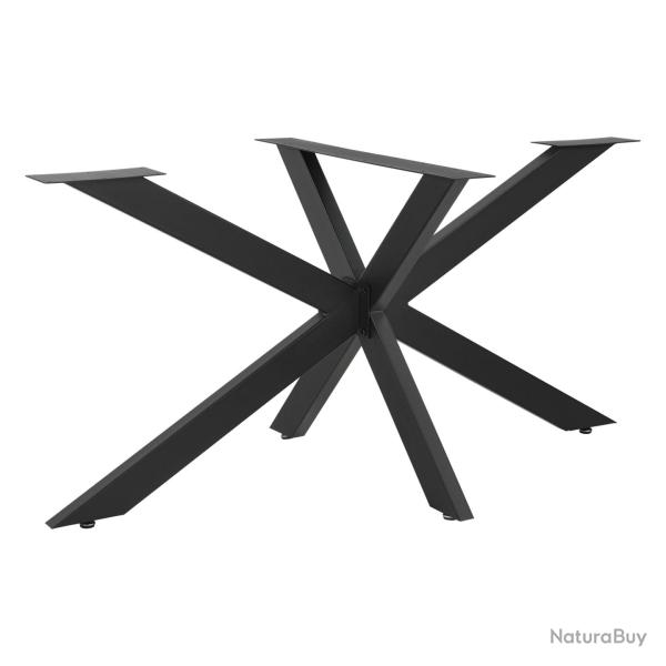 Pied de table acier fer 120 x 68 x 71 cm noir mat 03_0008074