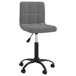 Chaise fauteuil si&egrave;ge pivotante de bureau informatique &eacute;tude fonc&eacute; velours gris 02_0024134