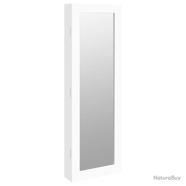 Armoire � bijoux meuble rangement organisateur chambre vestiaire salle de bain avec miroir murale 3