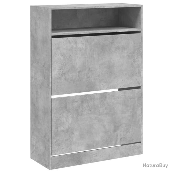 Armoire � chaussures range chaussures rangement meuble entr�e couloir salon 2 tiroirs rabattables b