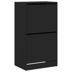 Armoire &agrave; chaussures range chaussures rangement meuble entr&eacute;e couloir salon 2 tiroirs rabattables 6