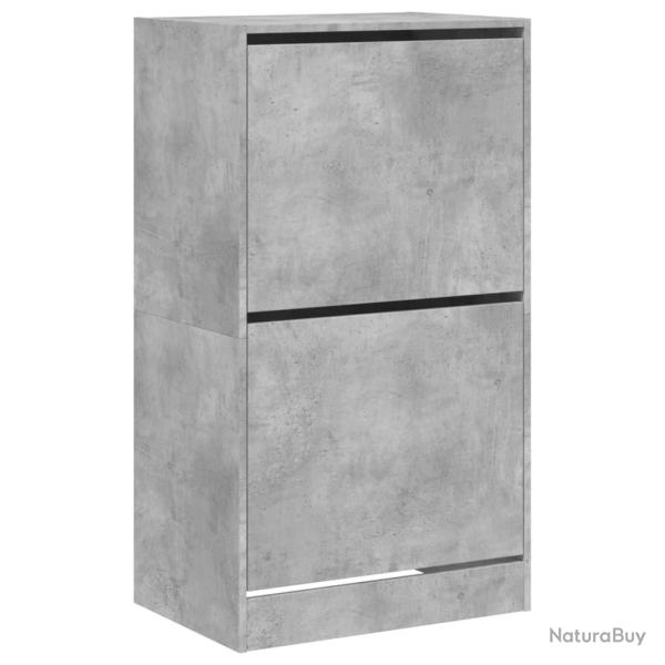 Armoire � chaussures range chaussures rangement meuble entr�e couloir salon 2 tiroirs rabattables b