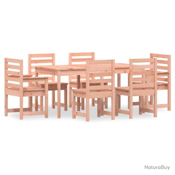 Ensemble � d�ner salon de jardin meuble d'ext�rieur 7 pi�ces bois massif douglas 02_0014355