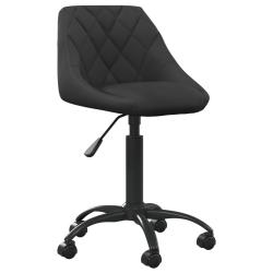 Chaise fauteuil si&egrave;ge de bureau informatique &eacute;tude velours noir 02_0024046