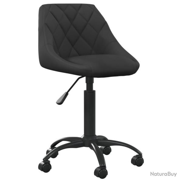 Chaise fauteuil si�ge de bureau informatique �tude velours noir 02_0024046