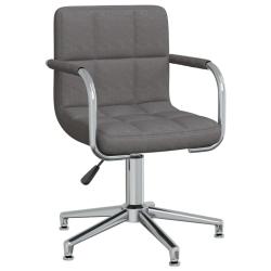 Chaise fauteuil si&egrave;ge pivotante de bureau informatique &eacute;tude fonc&eacute; tissu gris 02_0024123