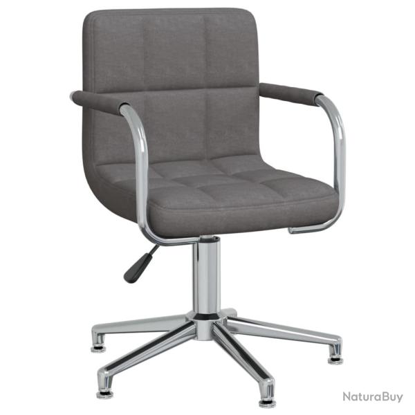 Chaise fauteuil si�ge pivotante de bureau informatique �tude fonc� tissu gris 02_0024123
