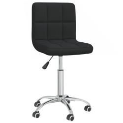 Chaise fauteuil si&egrave;ge pivotante de bureau informatique &eacute;tude tissu noir 02_0024159
