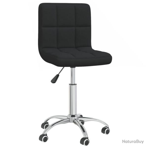 Chaise fauteuil si�ge pivotante de bureau informatique �tude tissu noir 02_0024159