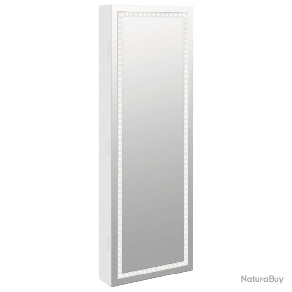Armoire � bijoux meuble rangement organisateur chambre vestiaire salle de bain avec miroir et �clai