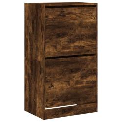 Armoire &agrave; chaussures range chaussures rangement meuble entr&eacute;e couloir salon 2 tiroirs rabattables f