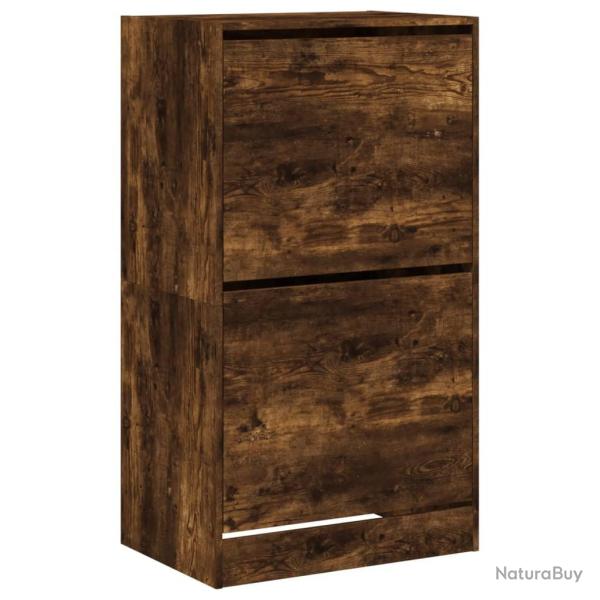 Armoire � chaussures range chaussures rangement meuble entr�e couloir salon 2 tiroirs rabattables f