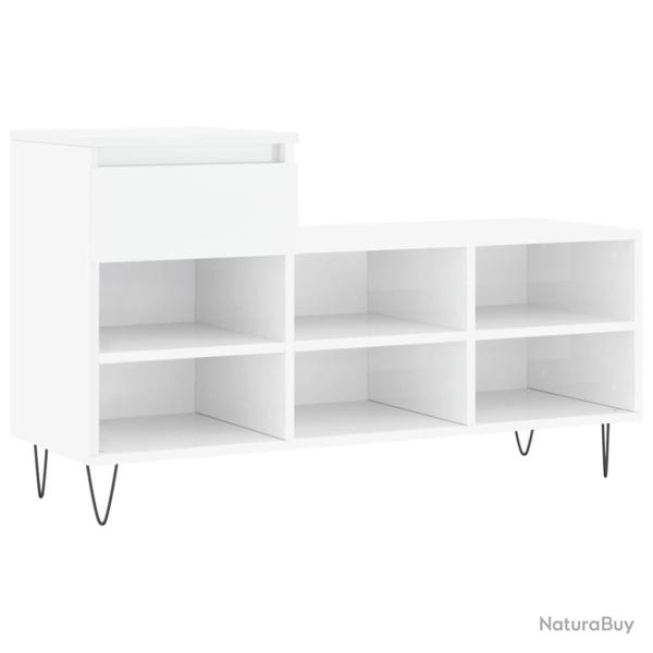 Armoire � chaussures range chaussures rangement meuble entr�e couloir salon brillant 102 x 36 x 60