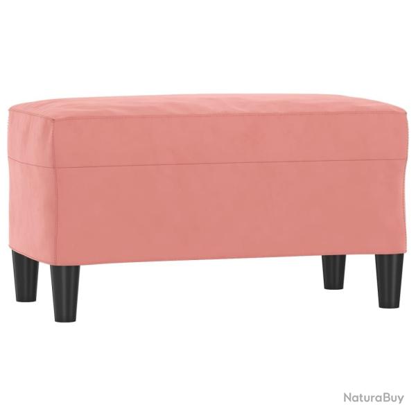 Banc banquette 70 x 35 x 41 cm velours rose 02_0010615