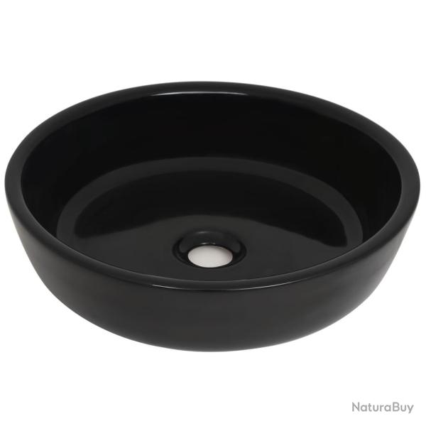 Lavabo vasque rond 42 x 12 cm c�ramique noir 02_0002540