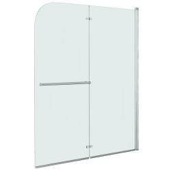 Cabine de douche pliable 2 panneaux ESG 120x140 cm salle de bain 02_0003134