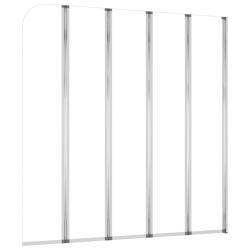 Enclos de bain 120 x 140 cm verre tremp&eacute; transparent 02_0003741