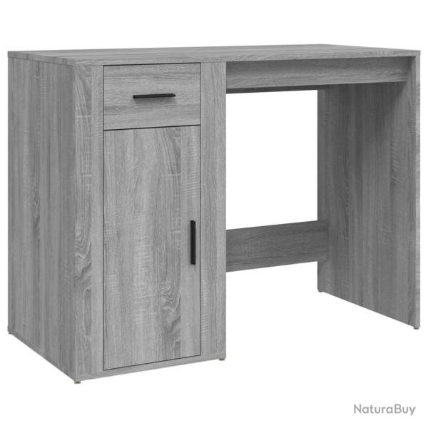 Bureau table poste de travail meuble d'ordinateur informatique �tude sonoma 100 x 49 x 75 cm bois d