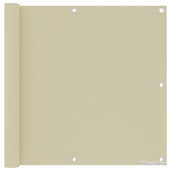 �cran de balcon brise pare vue protection confidentialit� 90 x 500 cm tissu oxford cr�me 02_0010152