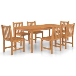 Ensemble de salle &agrave; manger de jardin meuble ext&eacute;rieur 7 pi&egrave;ces bois de teck solide 02_0013942
