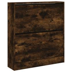 Armoire &agrave; chaussures range chaussures rangement meuble entr&eacute;e couloir salon 80 x 21 x 87,5 cm bois