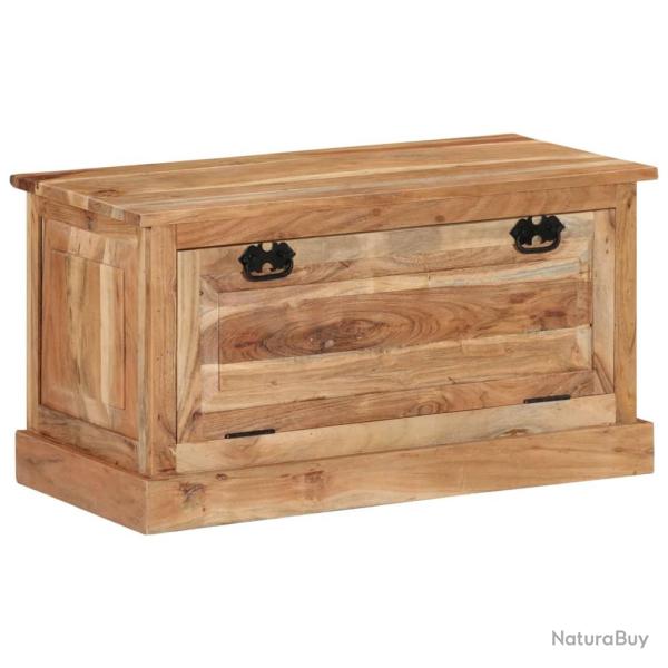 Banc banquette de rangement de chaussures 85 x 40 x 45 cm bois d'acacia massif 02_0010916