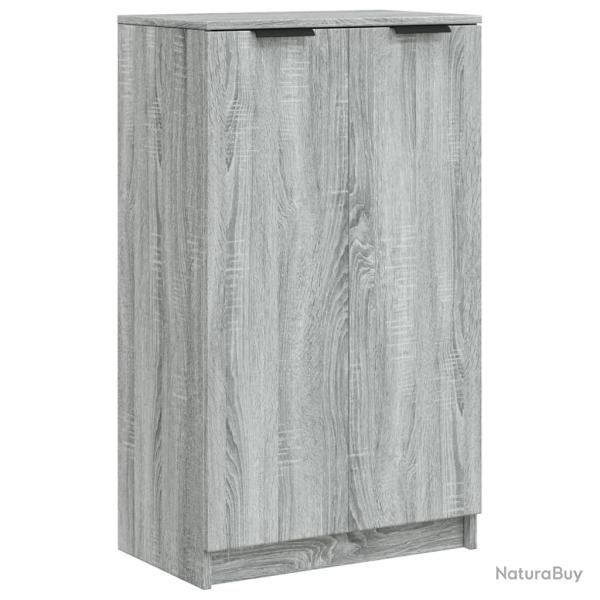 Meuble � chaussures sonoma 59 x 35 x 100 cm bois d'ing�nierie gris 02_0043426