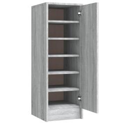 Meuble &agrave; chaussures sonoma 32 x 35 x 92 cm bois d'ing&eacute;nierie gris 02_0043424