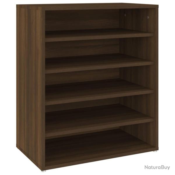 Meuble � chaussures 60 x 35 x 70 cm bois d'ing�nierie marron 02_0043408