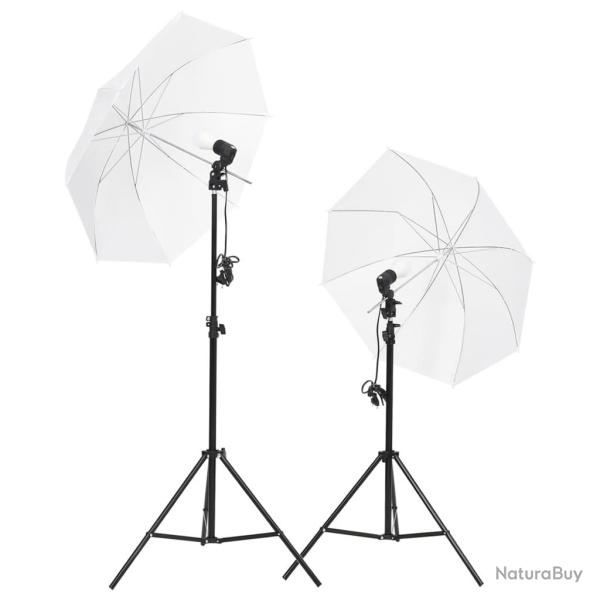Kit d'�clairage de studio avec tr�pieds et parapluies blanc 02_0042392