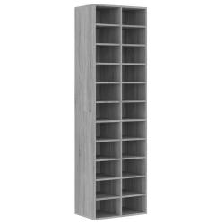 Meuble &agrave; chaussures sonoma 54 x 34 x 183 cm bois d'ing&eacute;nierie gris 02_0043425