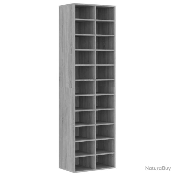 Meuble � chaussures sonoma 54 x 34 x 183 cm bois d'ing�nierie gris 02_0043425