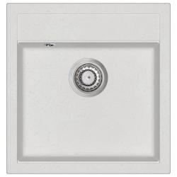 &Eacute;vier de cuisine granit seul lavabo blanc 02_0002342