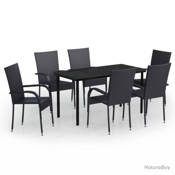 Ensemble de salle � manger d'ext�rieur 7 pi�ces noir 02_0013567