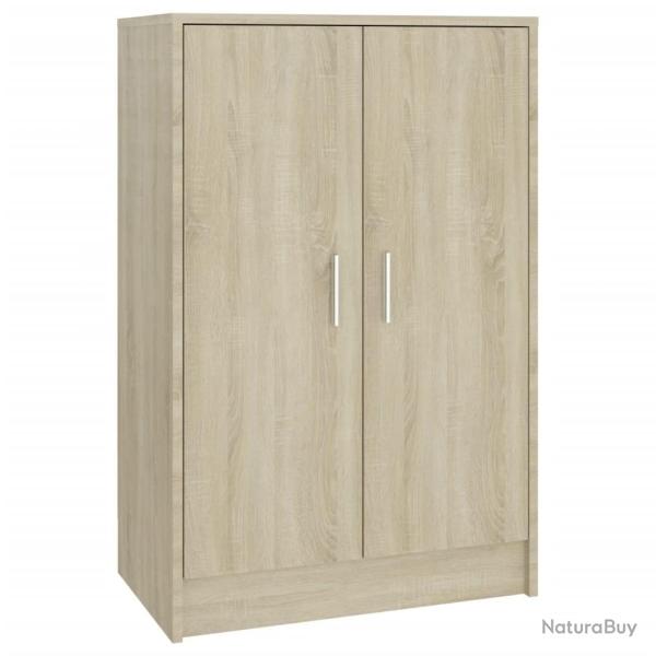 Armoire � chaussures range chaussures rangement meuble entr�e couloir salon sonoma 60 x 35 x 92 cm